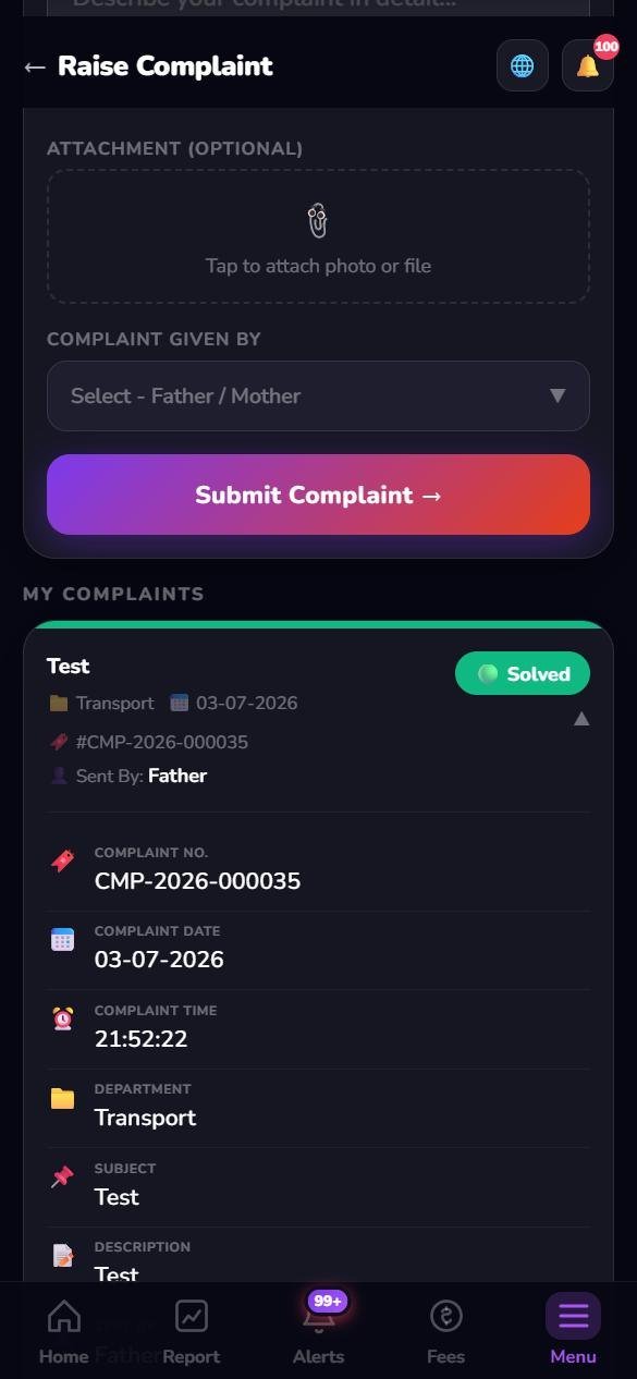 Complaint status